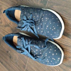 Toms shoes dark blue with stars